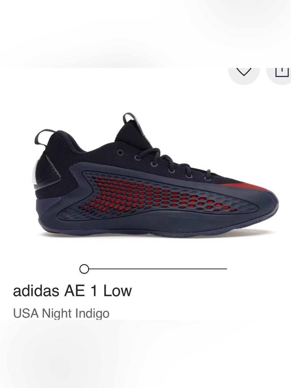 Adidas Men’s AE 1 Low Sneaker in Night Indigo